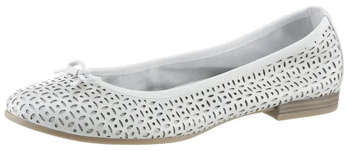 Tamaris Ballerina mit Zierschleife - Hausschuhe in Größe 40, klassischer Businessschuh mit gepolsterter Innensohle und Touch it Dämpfung für hohen Tragekomfort.