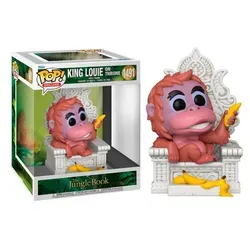 FK80785 - Das Dschungelbuch POP! Deluxe Vinyl Figur King Louie auf Thron - Spielfiguren, detailreiche King Louie Figur aus Funkos beliebter 'POP!'-Reihe, perfekt für Sammler und Dschungelbuch-Fans!