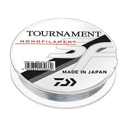 Daiwa Unisex – Erwachsene Tournament SF Line Schnur, Grau-Transparent, 0.20