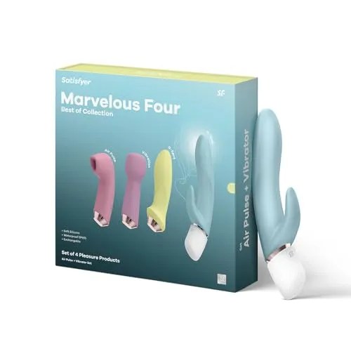 Satisfyer Marvelous Four Vibratorensets für Frauen | 4-teiliges Sex-Spielzeug inkl. vier Satisfyer | Best Of Selection von Sex Toys | Erotisches Vibrator-Set | Wasserdichte (IPX7) Stimulation