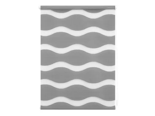 Lichtblick Rollo Welle, Klemmfix, 80 x 220 cm, grau