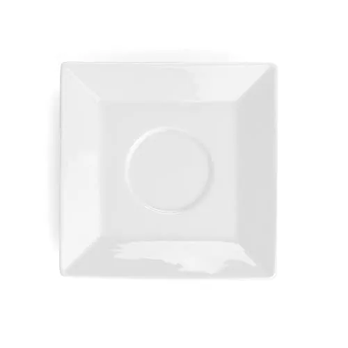 Holst Porzellan YK 1131 Porzellan Universal-Untertasse 13 x 13 cm, weiß, 13 x 13 x 2 cm, 6 Einheiten