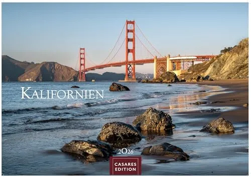 Kalifornien Kalender 2026 – Wandkalender | Fotokalender Nordamerika 24x35cm – Sonnenstaat pur: Strände, Städte & Naturwunder als stimmungsvolle Wanddeko erleben