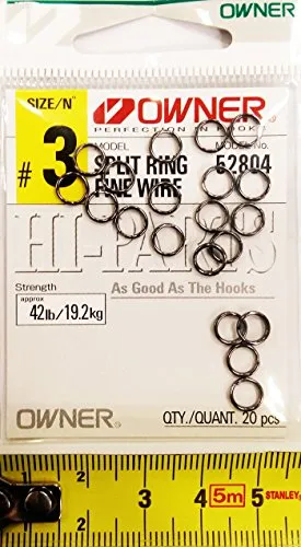 Owner Splitringe - Sprengringe, Größe/Tragkraft/Packungsinhalt:Gr. 3/19.2kg / 20 Stück