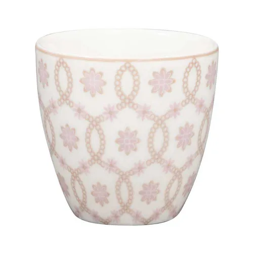 Greengate MINI Latte Cup SINA Weiß mit Rosa Muster Espresso Tasse130 ml