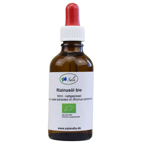 Sala Rizinusöl kaltgepresst 100% reines Rizinus Öl bio 50 ml Pipette