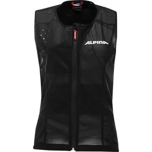 Alpina PROSHIELD Damen Vest - Atmungsaktiver Rückenprotektor, individuell einstellbar, Schwarz, XS - Protektoren für Damen mit flexibler Rückenplatte für optimalen Schutz und hohen Tragekomfort. Integrierter Seitenaufprallschutz und zusätzliche Hüftabdeckung bieten maximale Sicherheit.