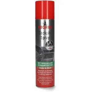Nigrin Cockpitspray 20441, Cedar und Musk, mit spezieller Schaumtextur, Spray, 400 ml