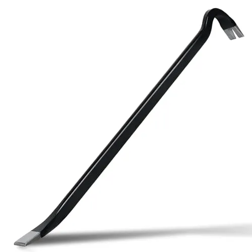 CCLIFE Nageleisen, 600 x 30 x 16 mm, pezialstahl Brecheisen | Nagelzieher, Nagelfach, Brechstange, Hebel, Meißelspachtel, Hebelstange | Beste Hebelwirkung, biegefest