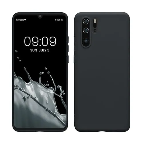 kwmobile Handyhülle für Huawei P30 Pro Hülle - TPU Case - Kabelloses Laden - Schutzhülle Cover in Heidelbeerblau