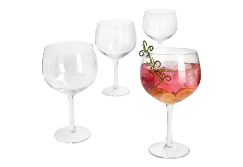 MamboCat Longdrinkglas 4x Gin Tonic Gläser 400ml Longdrink-Glas klar Cocktail-Gläser Wasser, Glas