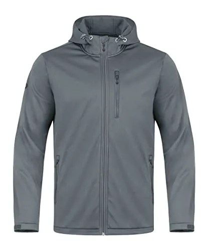 Jako Damen Softshelljacke Premium 7607 - Funktionsjacke mit wind- und wasserabweisendem Obermaterial, ideal für Outdoor-Aktivitäten. Ausgestattet mit mehreren Reißverschluss-Taschen und einem verlängerten Rücken für optimalen Schutz.