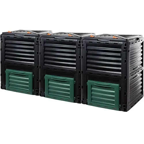 Komposter 3er Set Leo in schwarz von 2friends