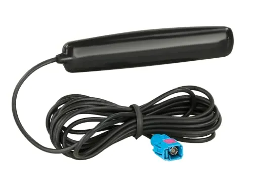 DAB+ Antenne Fakra(f) 250cm - Aktive Glasklebeantenne, 2,5m Kabel und selbstklebend für einfache Installation im Auto