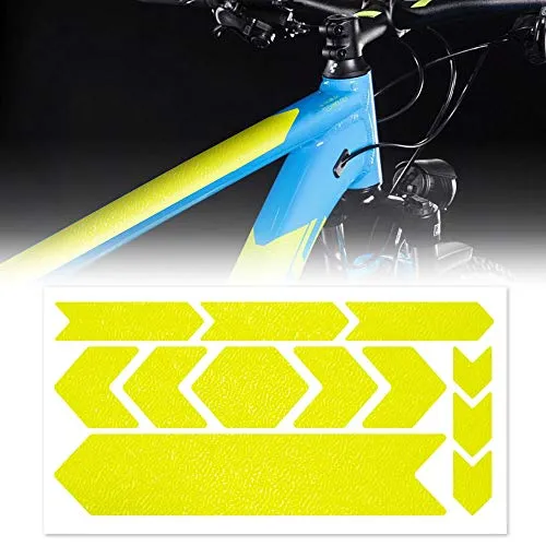 4R Quattroerre.it 16758 Aufkleber-Kit MTB Fahrradrahmenschutz Rhino, Fluogelb, 35 x 17.5 cm