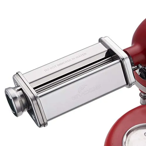 GVODE Edelstahl Nudelaufsatz für KitchenAid Küchenmaschine – Präziser Nudel-Blattroller
