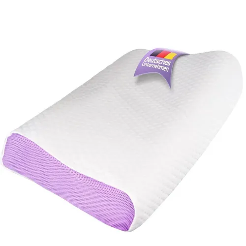 Orthopädisches Kopfkissen - TPE Kissen für optimalen Schlaf - Kissen für Seitenschläfer & Rückenschläfer, ergonomisches Design zur Entlastung der Halswirbelsäule, fördert gesunden und erholsamen Schlaf, ideal bei Nacken- & Schulterbeschwerden.