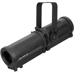 Eurolite LED-Pinspot PFE-60 WW 60 W - Theater-Scheinwerfer mit 60-W-Warmweiß-LED, manuellem Zoom und Blendenschieber, ideal für Bühnen und Installationen dank effizienter Gerätekühlung.