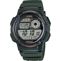 Casio AE-1000W-3AVDF Herrenarmbanduhr - Armbanduhren für Herren mit japanischem Quarzuhrwerk, ausgestattet mit Licht, Alarm, Countdown und Weltzeitfunktion für maximale Funktionalität.