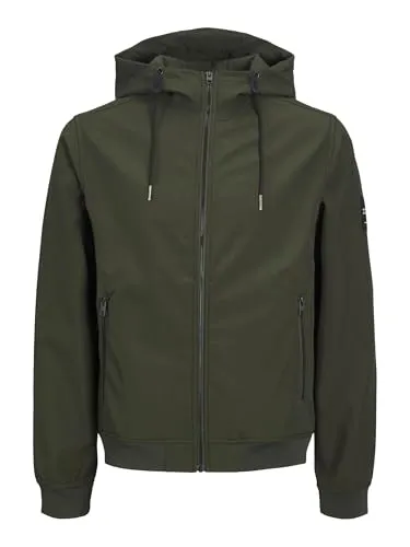 JACK & JONES Herren JJEBASIC Softshell Hood NOOS Kurzjacke, Rosin,XS