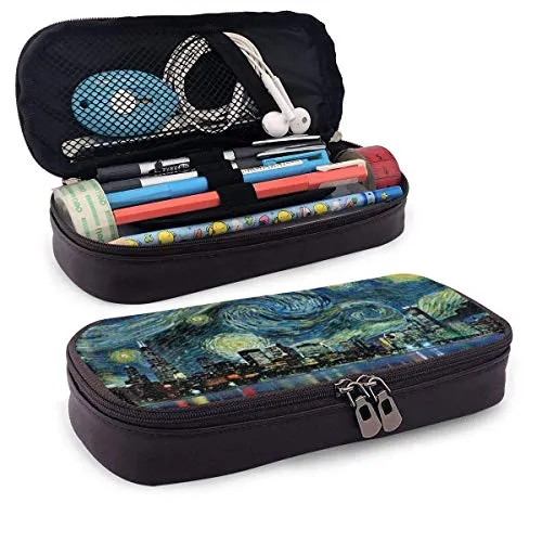 Stylish Pens Pencil Case Chess Pattern Pencil Box Zipper Stationary Case Coin Purse Cosmetic Bag - One Pocket Office Supplies Back to School
