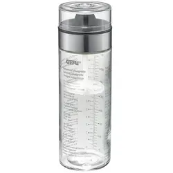 Gefu Dressingshaker MIX - Küchenhelfer aus Glas, Kunststoff und Edelstahl, spülmaschinengeeignet und 100 % auslaufsicher. Der integrierte Topquirl sorgt für perfekte, homogene Dressings.