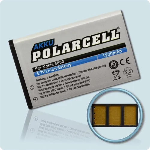 PolarCell Akku für BL-5C - Nokia 1680 Classic, 1800, 207, 208, 215 1300mAh