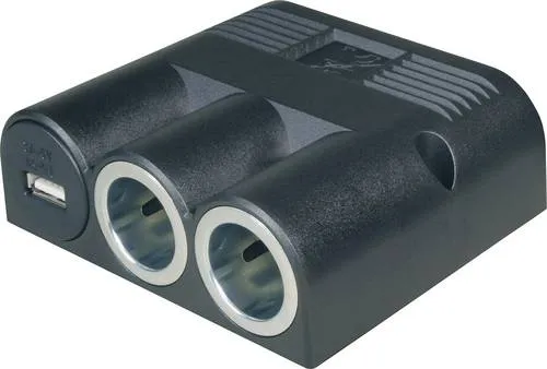 ProCar Zigarettenanzünder-Verteiler 67334501 - Praktischer Zigarettenanzünder-Verteiler für mehrere Geräte, ideal für Reisen und im Auto, Farbe: Mehrfarbig.