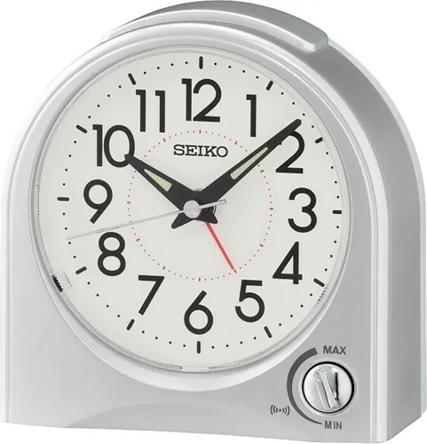 Seiko Clocks Kunststoff QHE204S in silber von Seiko