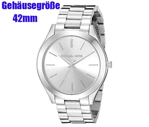 Michael Kors MK3178 Damenuhr 42 mm - Elegante Edelstahl-Armbanduhr - Kategorie: Armbanduhren, stilvolle Damenuhr mit 12-Stunden-Zifferblatt, kratzfestem Mineralglas und wasserdicht bis 50 m – ideal für Fashionistas!