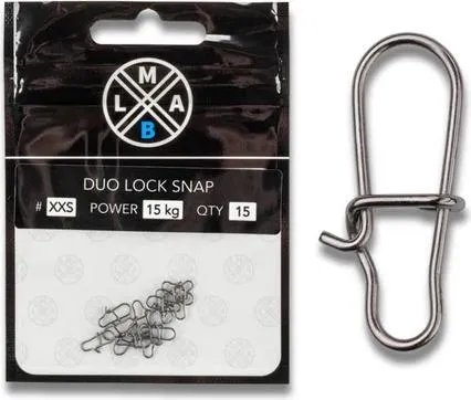 LMAB Duo Lock Snap, Karabiner, silber, 15kg, 137351