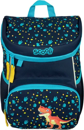Scooli Mini Me Kindergarten Rucksack Domi Dino - Sportlicher und leichter Kinderrucksack für Kinder von 3-6 Jahren, ideal für den Kindergarten mit gepolsterten Trägern und Innenfutter aus recycelten PET-Flaschen.