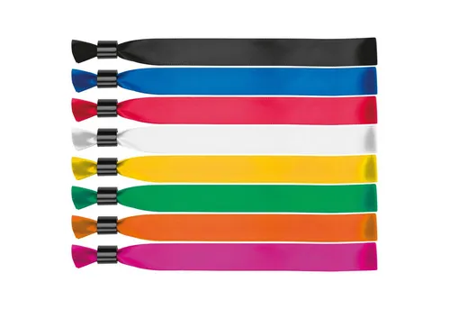 Easy Gifts Partyanzug 80x Einlassband / Festival Eintrittsbänder / aus Polyester / 8 Farben