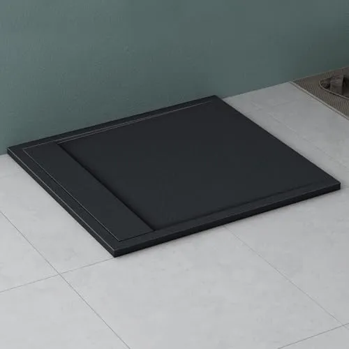 Mai & Mai Duschwanne Geoma10 – Rechteckig, 90cm x 100-160cm - Elegante Mineralguss-Duschwanne Geoma10, rechteckig, mit DIN-Anschlüssen. Wärmespeichernd und rutschhemmend durch integriertes Gefälle. Einfache Montage für Ihr Badezimmer.