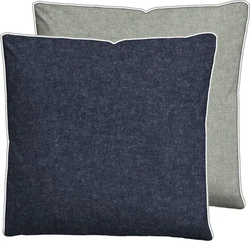 biberna Melange-Flanell Bettwäsche 0840500 MELANGE UNI color: marine, size: 1x 80x80 cm