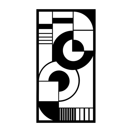 Wandbehänge 100% METALL Schwarz