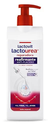 Lactovit Lactourea Straffende Körpermilch, 400 ml, repariert und strafft trockene und schlaffe Haut, mit ProLactic10-Urea und Kollagen-Peptiden, straffere Haut in 7 Tagen, von Dermatologen genehmigt