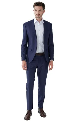 Steffen Klein Herren 2-Teiliger Slim Fit Business Anzug in blau von Steffen Klein