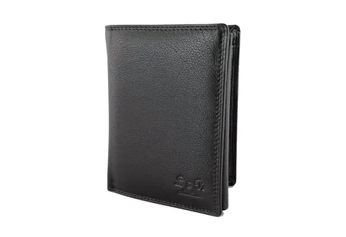 L&B Geldbörse Rindsleder 2338 mit RFID-Schutz - Elegante Geldbörse aus hochwertigem Rindsleder mit integriertem RFID-Schutz. Bietet Platz für Bargeld und 9 Kartenfächer, ideal für Alltag und Reisen.