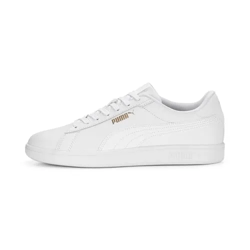 Puma Smash Sportschuhe 3.0 L Weiß EU 42 - Sneaker aus hochwertigem Leder mit SoftFoam+ Innensohle für optimalen Komfort und Dämpfung. Ideal für Sport und Freizeit, zeitloses Design für jeden Anlass.
