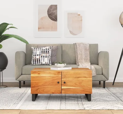 The Living Store Couchtisch 80x50x40 cm aus Akazienholz