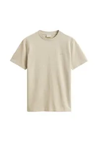 Gant T-Shirt TONE PIQUE Regular Fit beige XXL (58/60) - Bequemes T-Shirt aus 100% Baumwolle im zeitlosen Design. Ideal für den Alltag und vielseitig kombinierbar. Pflegeleicht und maschinenwaschbar.