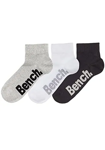 BENCH neutral Kurzsocken 3er Pack mit Logo, kurz von BENCH WIZARD