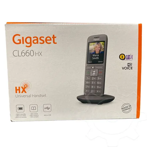Gigaset CL660HX Schnurloses Telefon - Erweiterungshandgerät mit Rufnummernanzeige und DECT/GAP, ideal für flexibles Telefonieren in Ihrem Zuhause.
