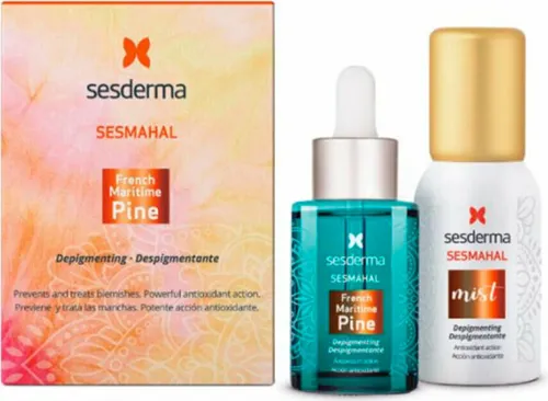 Sesderma Gesichtsmaske Sesmahal mit Französischer Seekiefer Serum Bi-Phase System 30ml - Sonstige Gesichtspflegeartikel, revitalisierende Bi-Phase Maske für strahlende Haut mit nährenden Inhaltsstoffen.