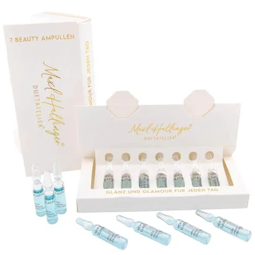 Hallingers 7er Set Beauty Ampullen - Maxl Hallinger Duftatelier Ampulle mit hochwertigem Serum - Made in Germany