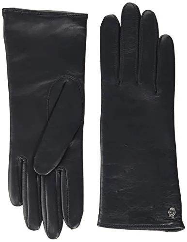 Roeckl Damen Hamborg Handschuhe - Classic Navy, 7.5 EU - Handschuhe & Fäustlinge für Damen, aus feinstem Haarschaf Nappaleder für optimalen Tragekomfort und Stil.