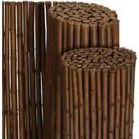 Sol Royal Premium Bambus Sichtschutz Zaun 80x250cm Dunkelbraun