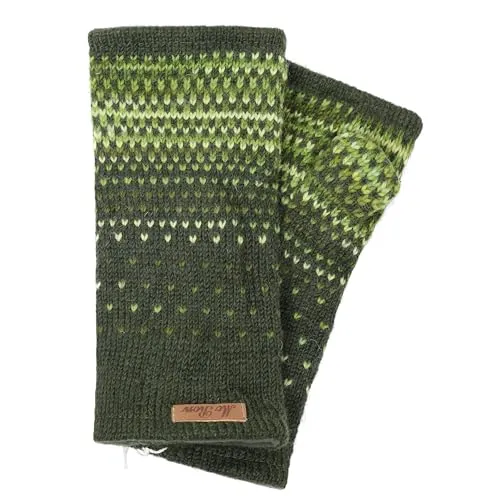 McRon Damen Pulswärmer Armstulpen Modell Ida (Dunkelgrün Tiedye 54 113)