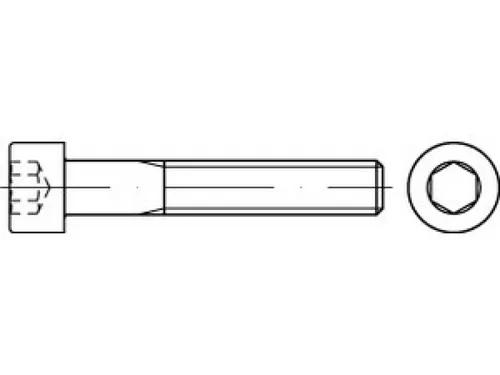 DIN 912 Zylinderkopf-Schaftschraube M4x120 - 200 Stück - Maschinenschrauben aus robustem Stahl 12.9, ideal für professionelle Anwendungen und hohe Belastungen.